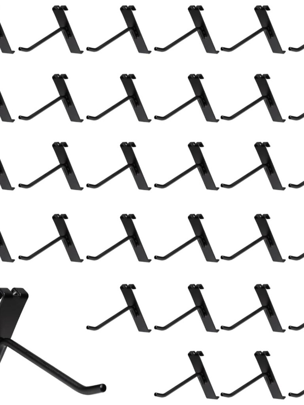 4 Inch Gridwall Hooks, Grid Panel Hanging Hooks for Retail, Home, and Workspace